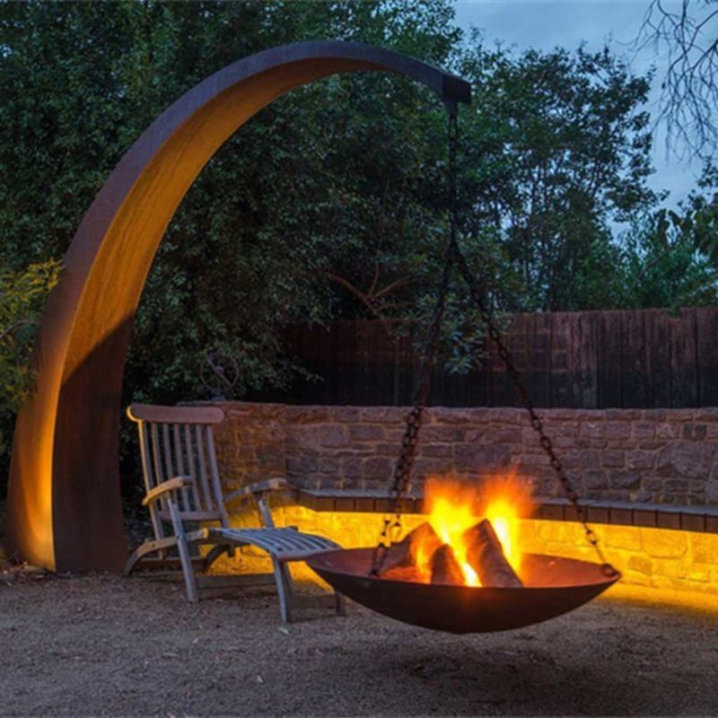 Rustic Style Natural Gas Outdoor Fire Pit Manufacturer